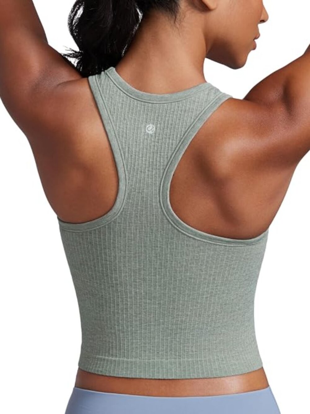 CRZ YOGA - Seamless Rib Racerback Crop Tank